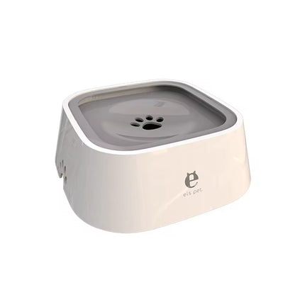 Spill-Resistant Floating Disc Water Bowl for Dogs & Cats