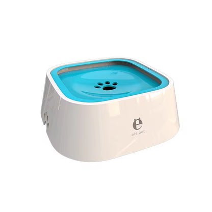 Spill-Resistant Floating Disc Water Bowl for Dogs & Cats