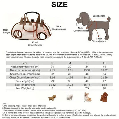 Hands-Free Pet Carrier Sling for Small Dogs & Cats