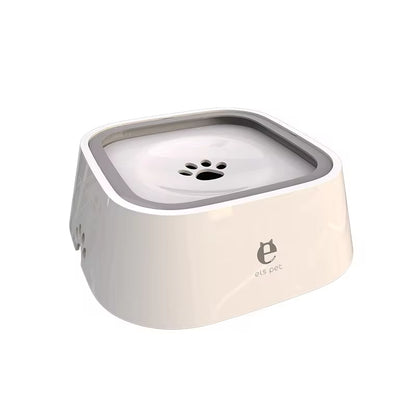Spill-Resistant Floating Disc Water Bowl for Dogs & Cats