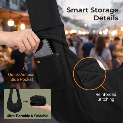 Small Dog and Cat Polyester Pet Carrier Backpack Outdoor Animal Carrier with Shoulder Strap Snap Closure Crossbody Wear Hands Free Secure Transport for Walking Hiking