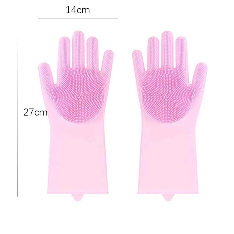Silicone Grooming & Bathing Gloves for Dogs and Cats