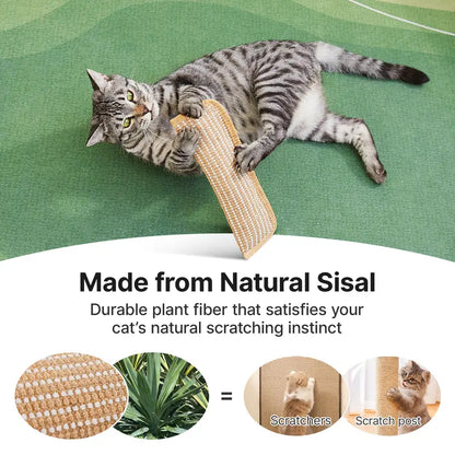 Potaroma 2-Pack Natural Sisal Cat Kicking Toys - 13.4" Cozy Pillow Scratchers for Stress Relief, Dental Care, and Interactive Play