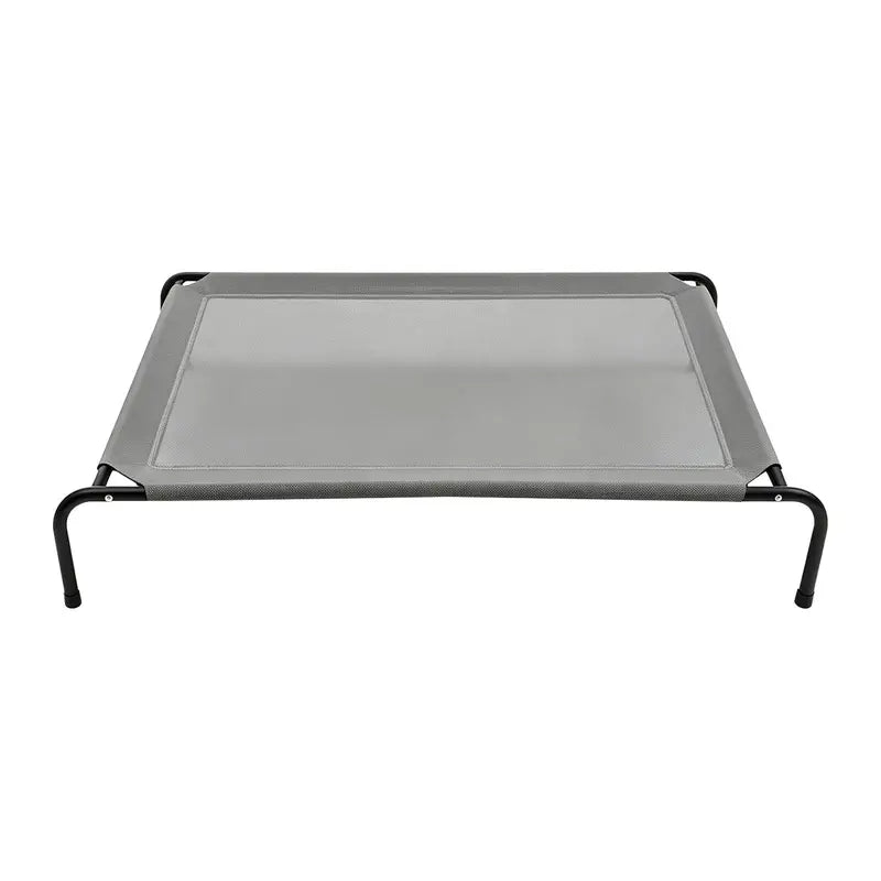 Petitrinu Classic Elevated Dog Bed with Metal Frame - Cooling Textilene Mesh Fabric, Breathable and Moisture-Proof Design for Medium/Large Dogs, Available in Two Sizes (47.24" x 31.89" x 9.45" / 35.43" x 25.59" x 8.27")