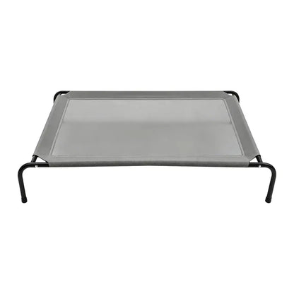 Petitrinu Classic Elevated Dog Bed with Metal Frame - Cooling Textilene Mesh Fabric, Breathable and Moisture-Proof Design for Medium/Large Dogs, Available in Two Sizes (47.24" x 31.89" x 9.45" / 35.43" x 25.59" x 8.27")