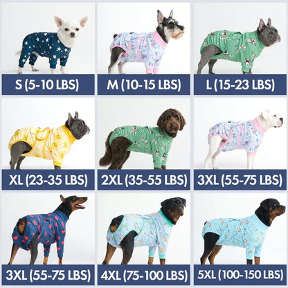 Spark Paws Dog Surgery Recovery Suit - Post-Surgery Recovery Onesie, Anti-Lick Abdominal Wound Protector, Soft Cone Alternative for Spay/Neuter - Donuts - Size S