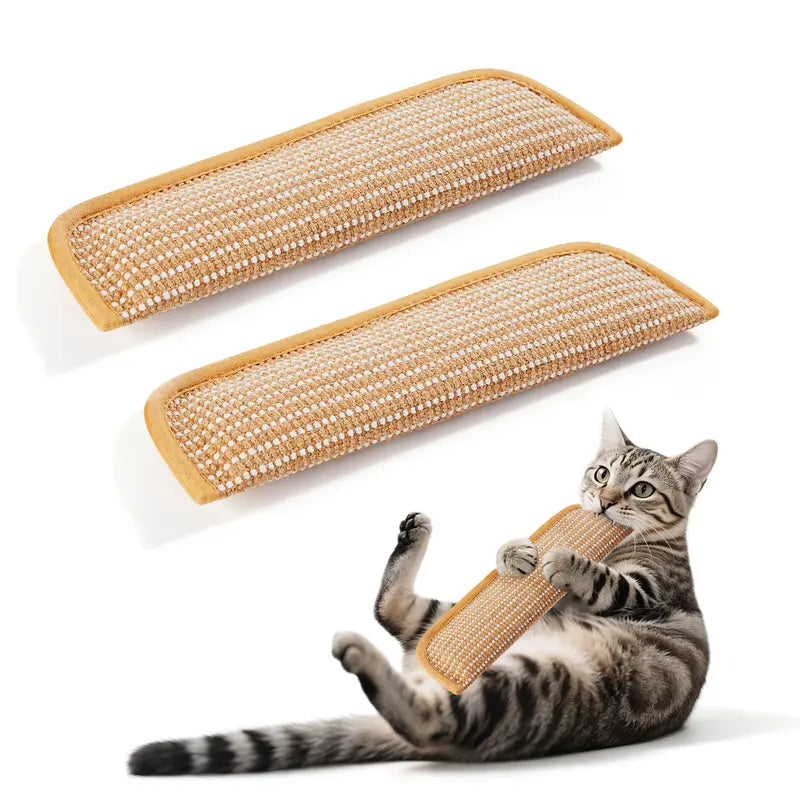 Potaroma 2-Pack Natural Sisal Cat Kicking Toys - 13.4" Cozy Pillow Scratchers for Stress Relief, Dental Care, and Interactive Play