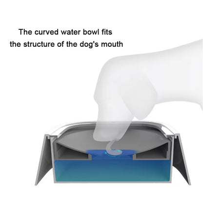 Spill-Resistant Floating Disc Water Bowl for Dogs & Cats