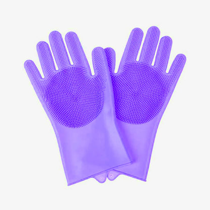 Silicone Grooming & Bathing Gloves for Dogs and Cats