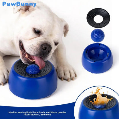 XIXI Spin-To-Eat Dog Slow Feeder Bowl - ABS Plastic Anti-Spill Lick Tray, Interactive Liquid Treat Dispenser for Calming, Anxiety & Bloat Relief