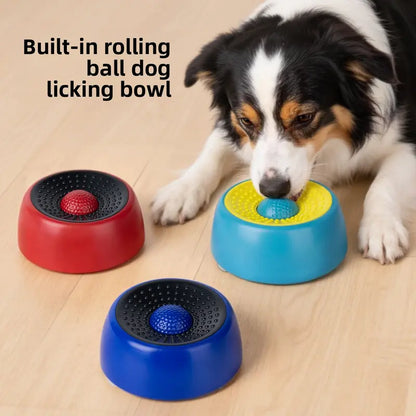 XIXI Spin-To-Eat Dog Slow Feeder Bowl - ABS Plastic Anti-Spill Lick Tray, Interactive Liquid Treat Dispenser for Calming, Anxiety & Bloat Relief