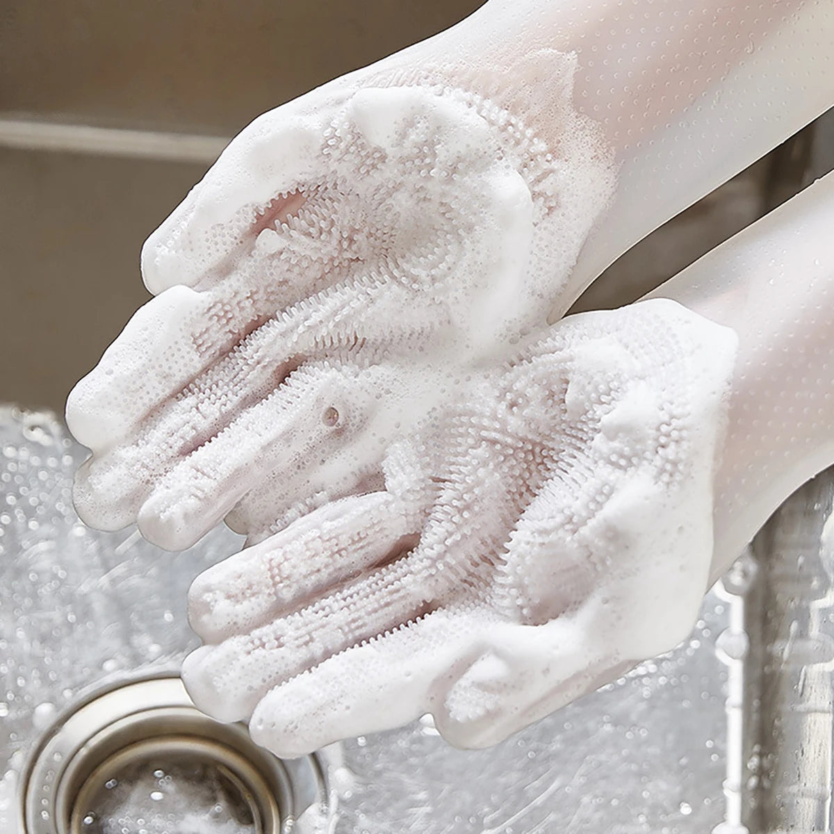 Silicone Grooming & Bathing Gloves for Dogs and Cats